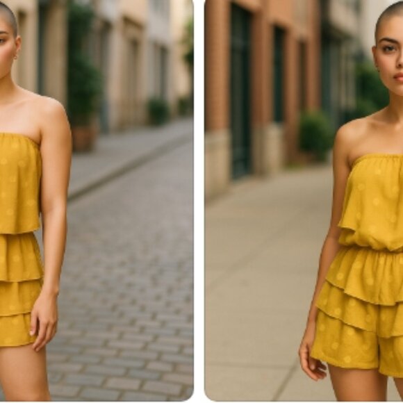 Belongs Strapless Ruffled Romper - Picture 12 of 12